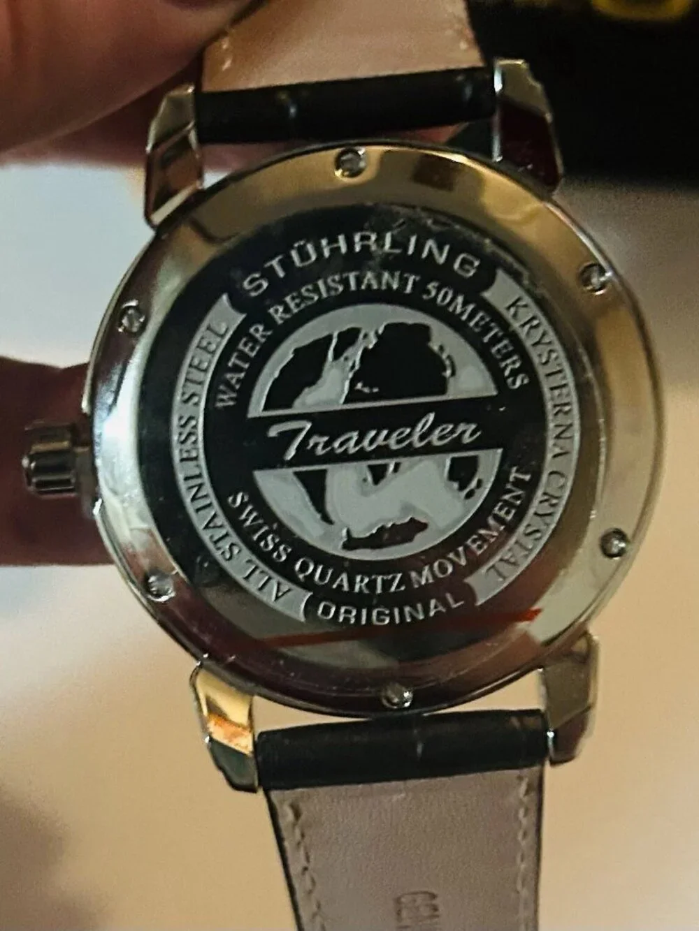 Stuhrling Original Time Traveler Swiss Quartz Watch NEW